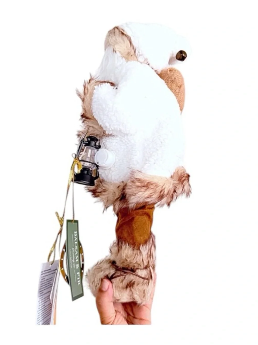 Balsam & Fir Trading Co. Nordic Santa Claus with lighted lantern.
